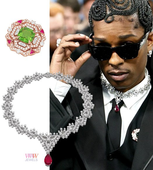 A$AP Rocky’s Vintage Cartier Brooch: A Masterclass in Jewelry as High Art