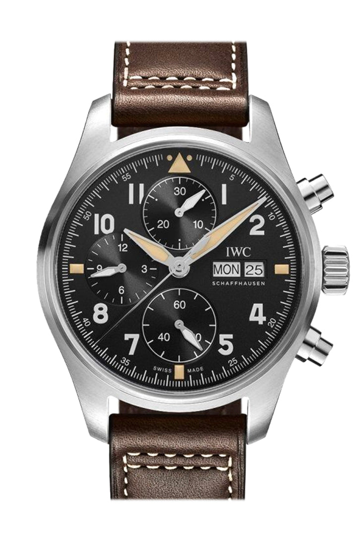 IWC Pilot Chronogragh Spitfire 41 Black Dial Watch IW387903
