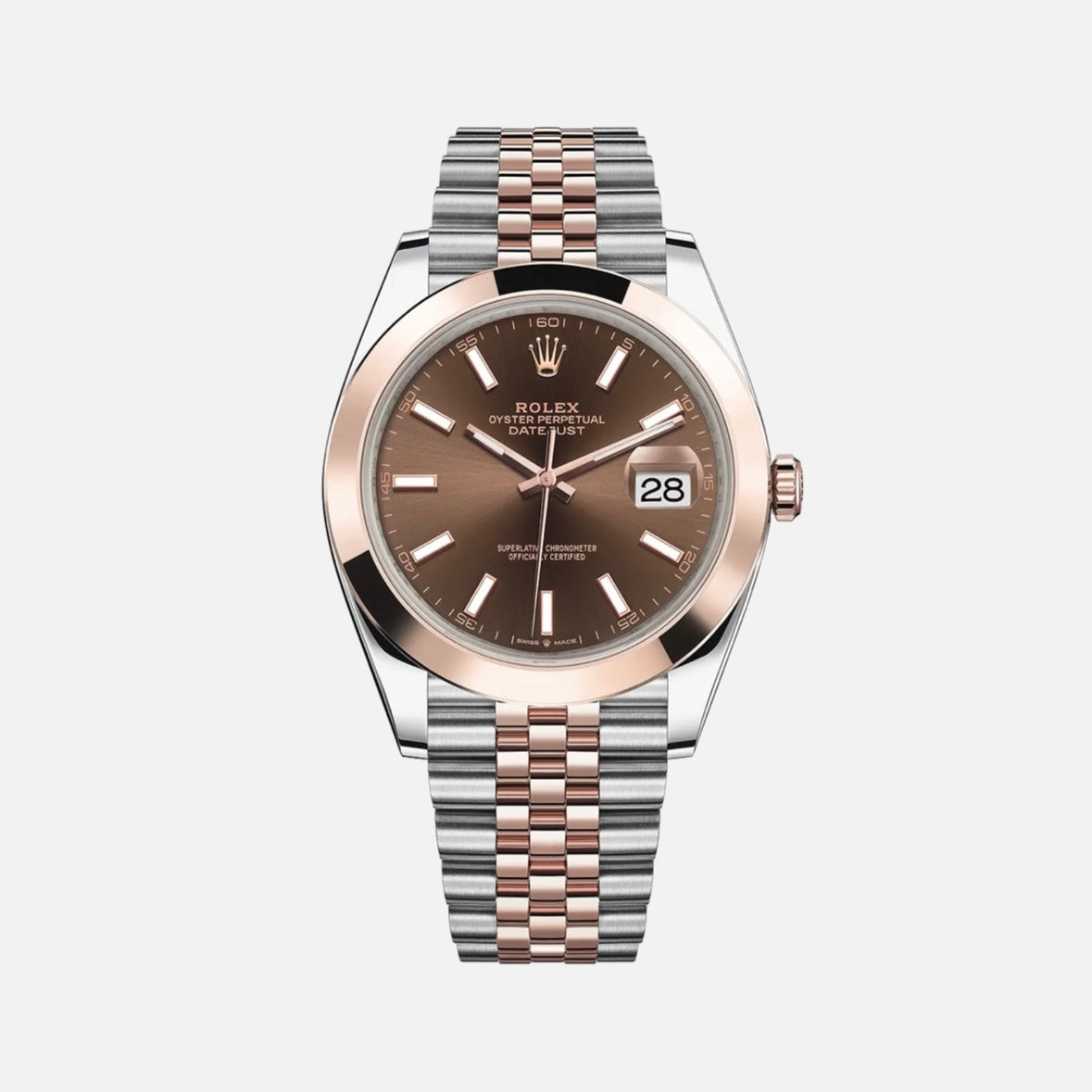 ROLEX DATEJUST 41 CHOCOLATE INDEX