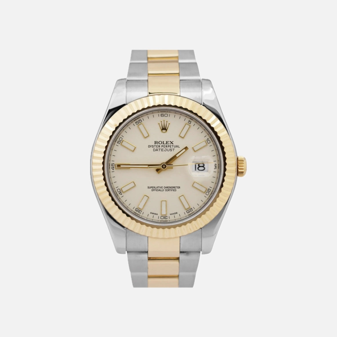 ROLEX DATEJUST II 41MM IVORY INDEX