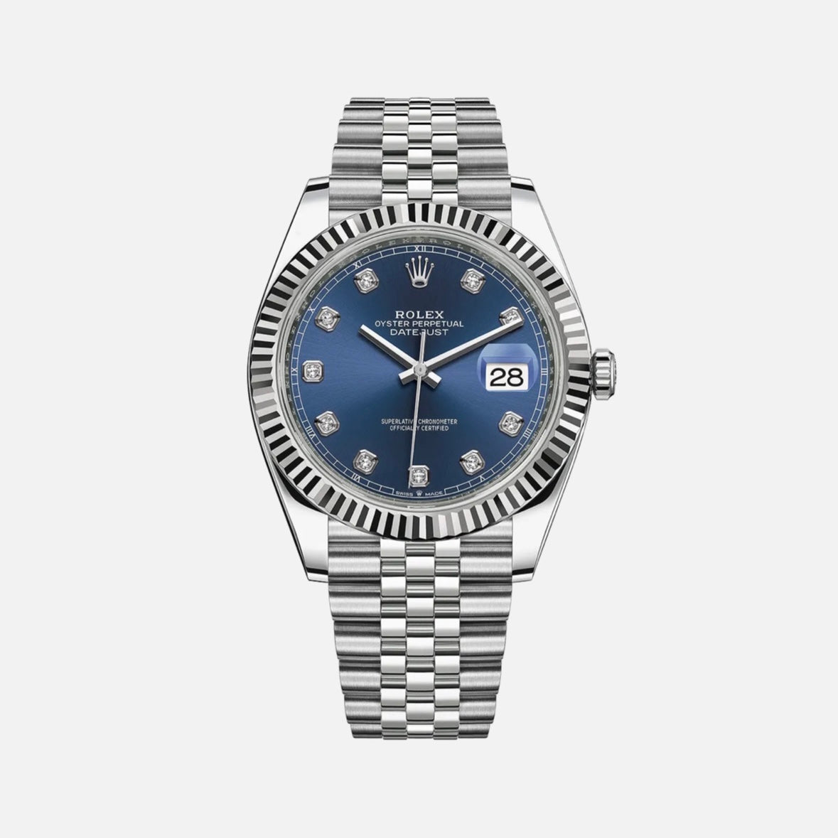 ROLEX DATEJUST 41MM BLUE DIAMOND