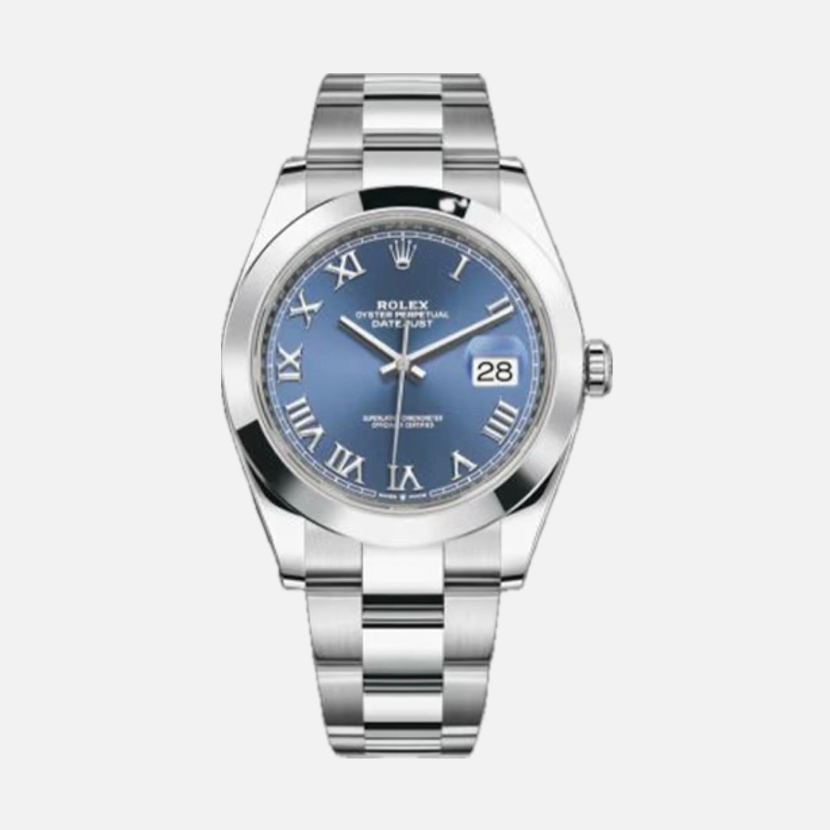 ROLEX DATEJUST 41MM BLUE ROMAN