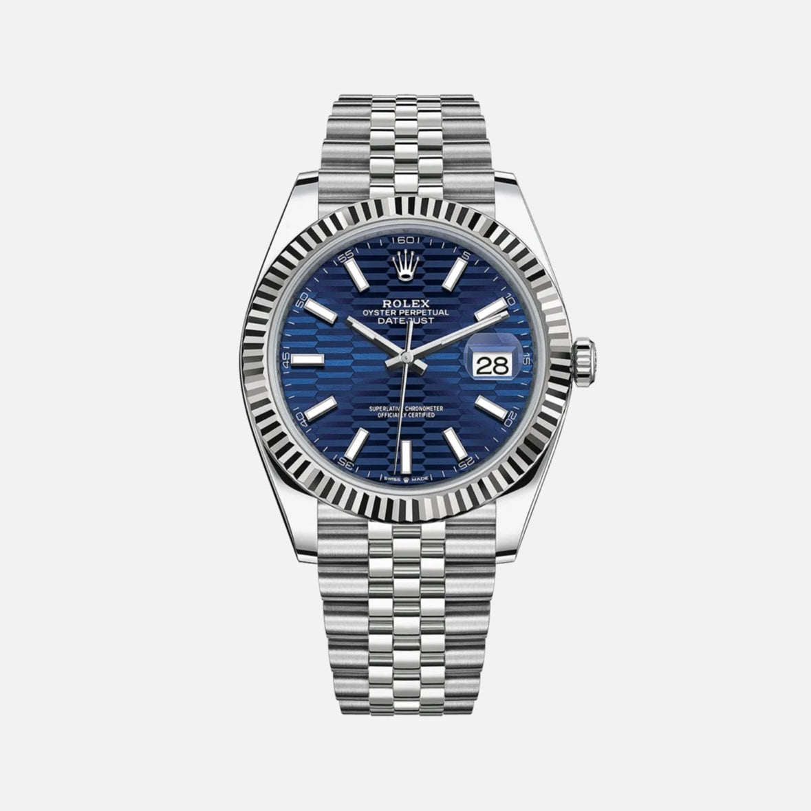 ROLEX DATEJUST 41MM BLUE MOTIF