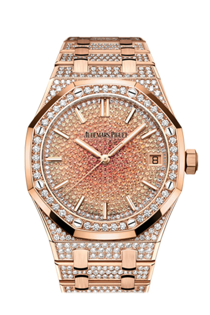 Audemars Piguet Royal Oak 41mm Rose Gold Diamond Watch 15502OR.ZZ.1222OR.01 DCM