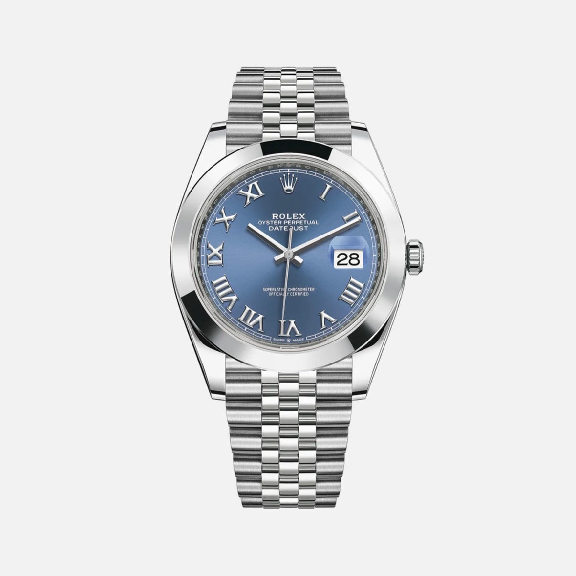 ROLEX DATEJUST 41MM BLUE ROMAN
