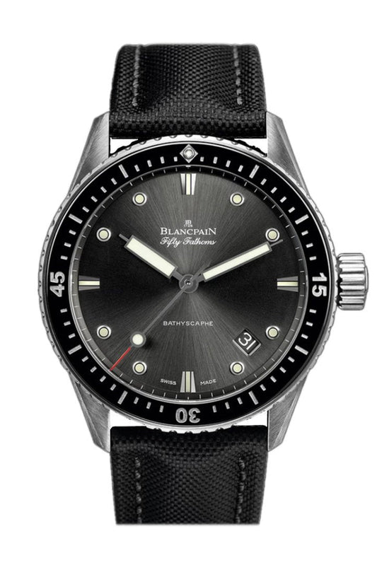 Blancpain Fifty Fathoms Bathyscaphe Steel Black Dial Watch  5000-1110-B52A   JD