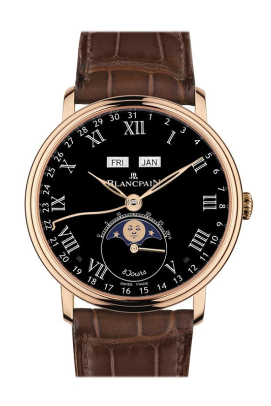 Blancpain Blancpain Villeret Complete Calendar 8 Days Mens Watch 6639-3637-55B