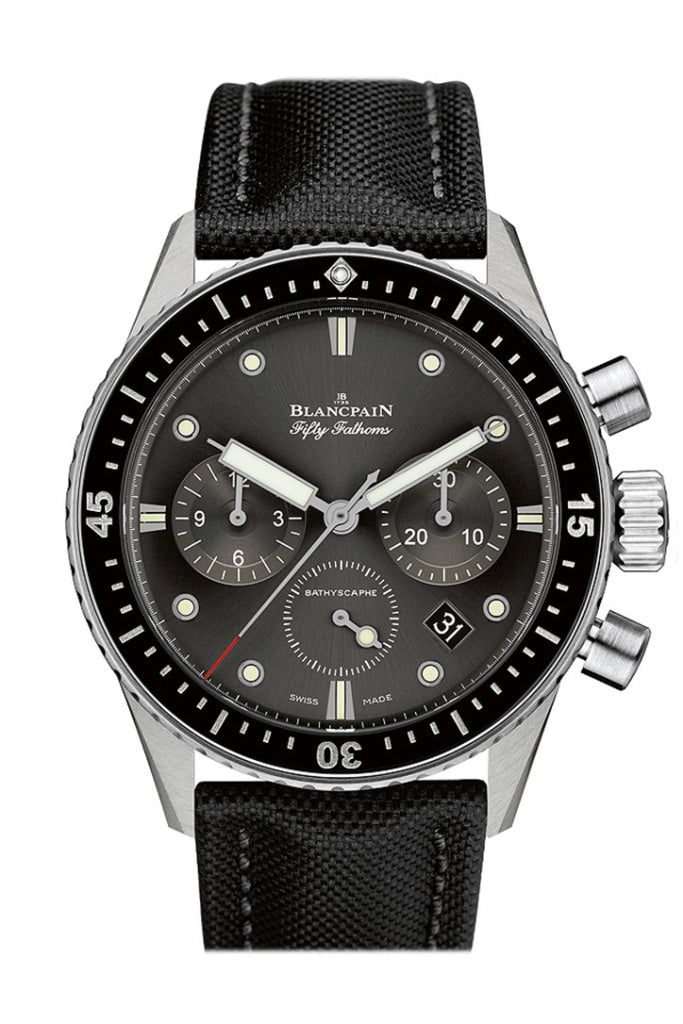 Blancpain Fifty Fathoms Bathyscaphe Meteor Grey Dial Chonograph Automatic Men's Watch 5200-1110-B52A JD