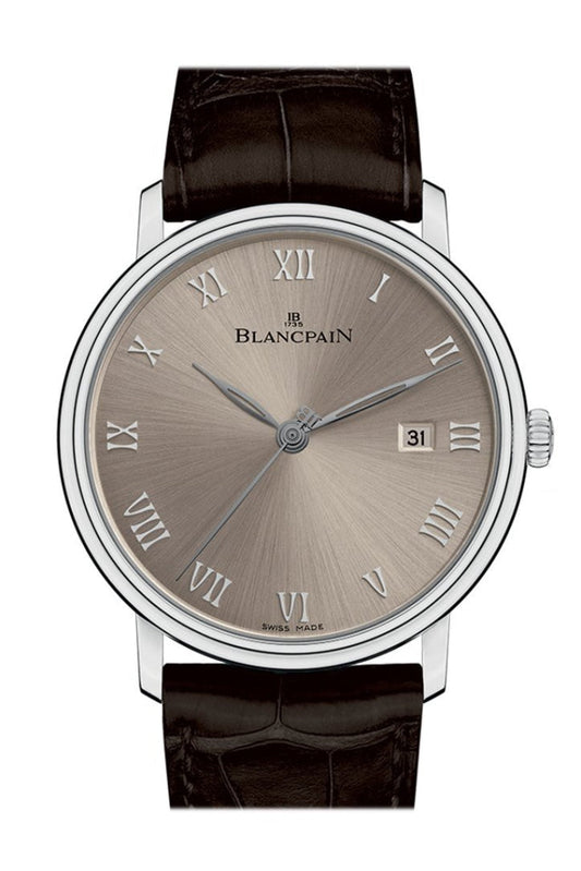 Blancpain Mens White Dial Watch 6651-1504-55