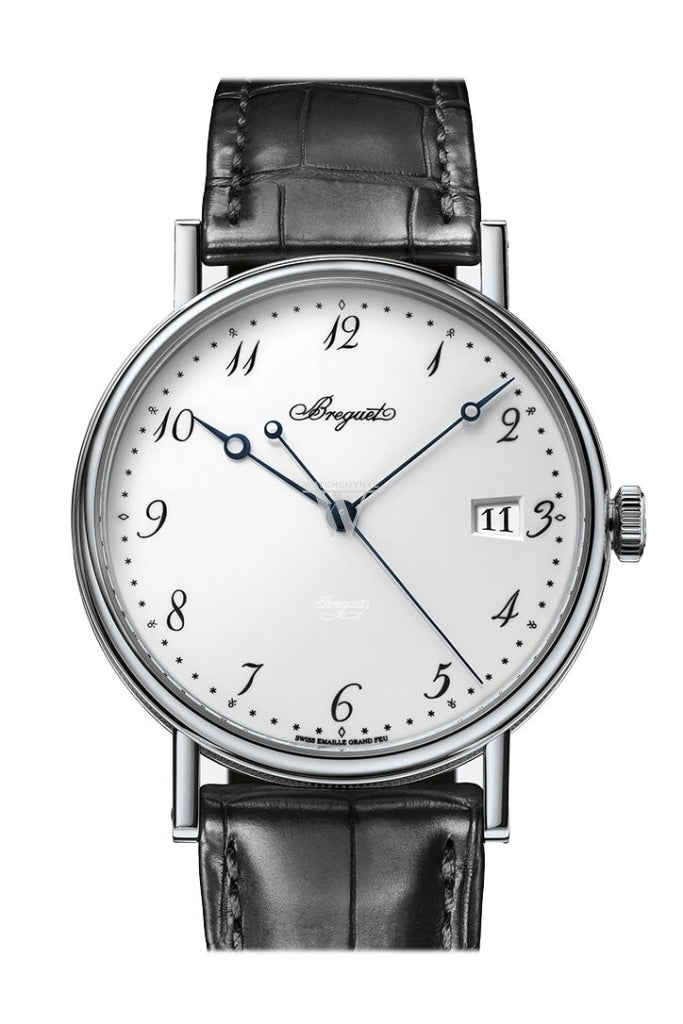 Breguet Classique Automatic White Gold White Enamel Watch 5177BB299V6
