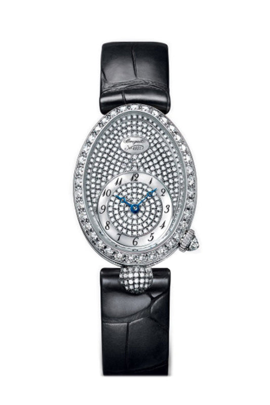 Breguet Reine De Naples 18kt White Gold & Diamond Silver Automatic 8928BB/8D/944/DD0D