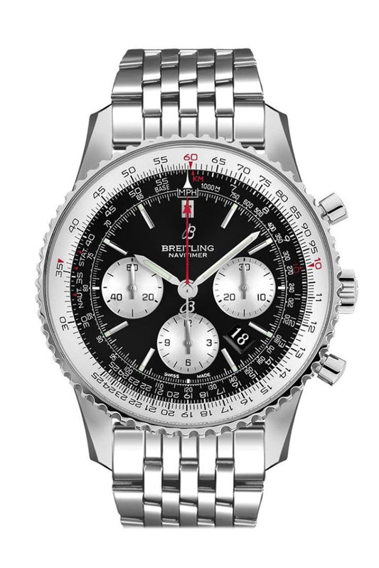 BREITLING Navitimer 1 Chronograph Automatic Chronometer Black Dial Men's Watch AB0127211  B1A1