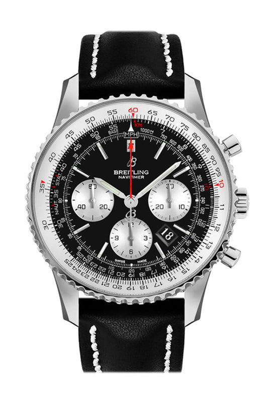 Breitling Navitimer 01 Black Leather Tang AB0121211 B1X1