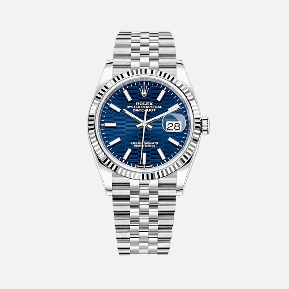 ROLEX DATEJUST BLUE MOTIF 36MM