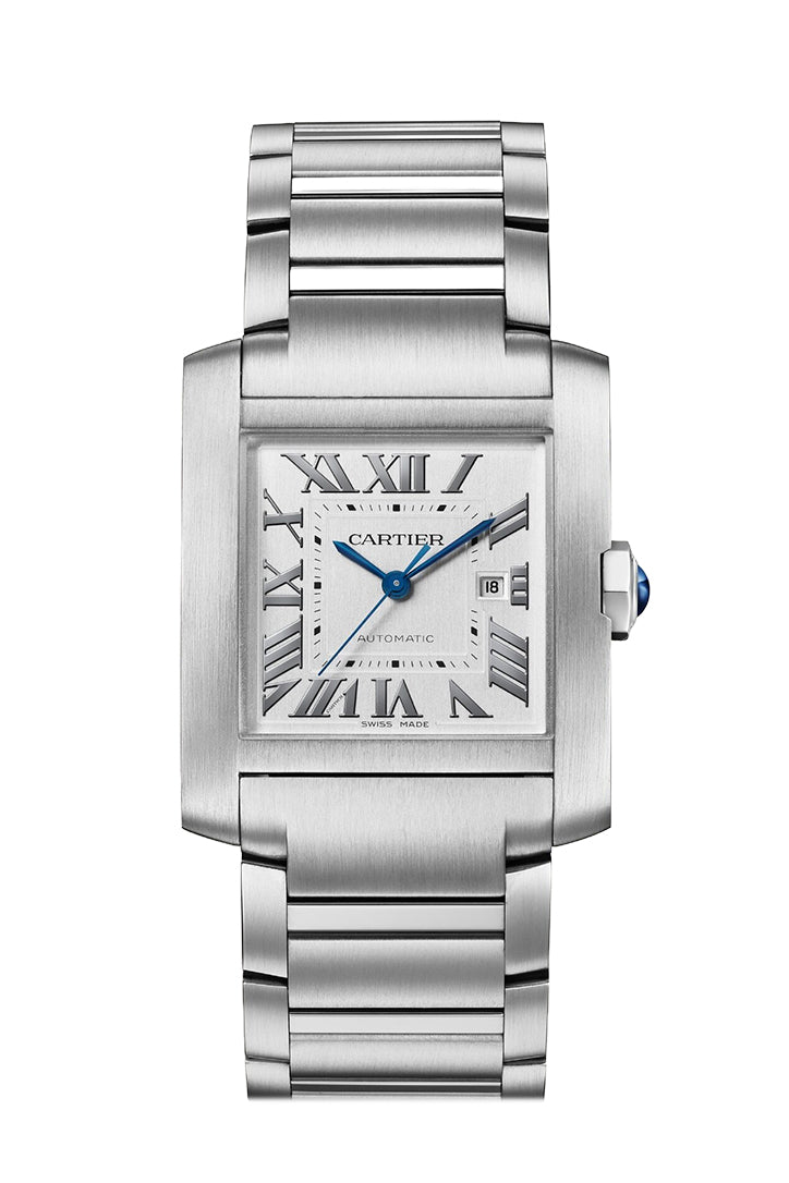 Cartier Tank Française  Silvered Dial  Watch  36.7 mm x 30.5 mm Steel Case WSTA0067