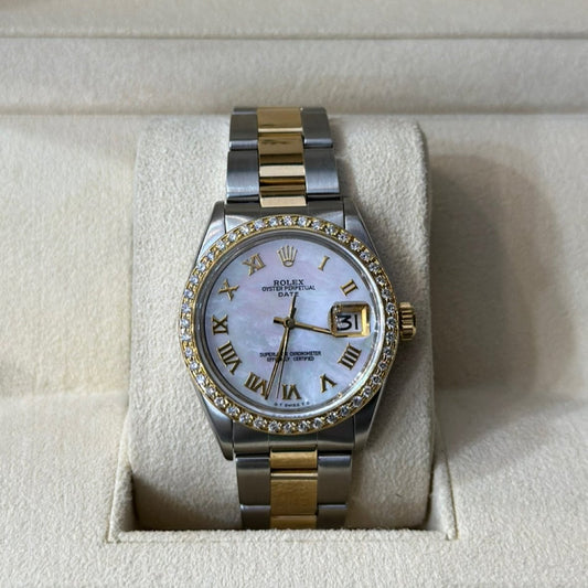 ROLEX DATE 34MM OYSTER TWO TONE