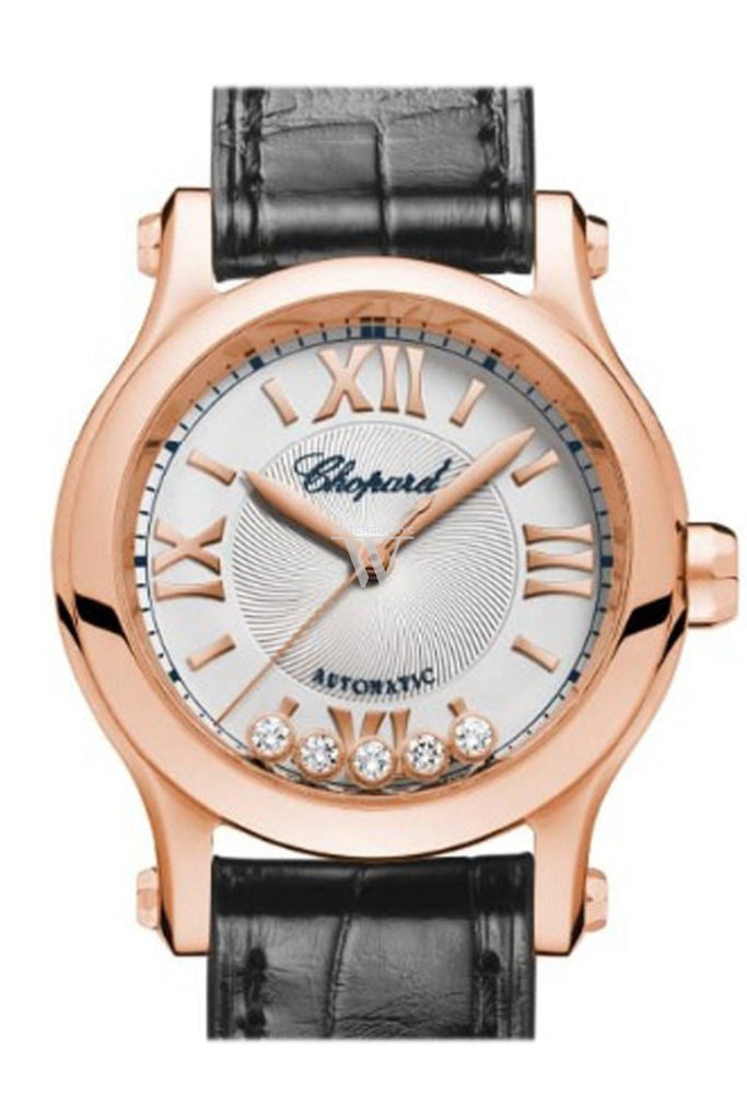 Chopard Happy Sport 30mm 18k Rose Gold and Diamonds Automatic Watch 274893-5001