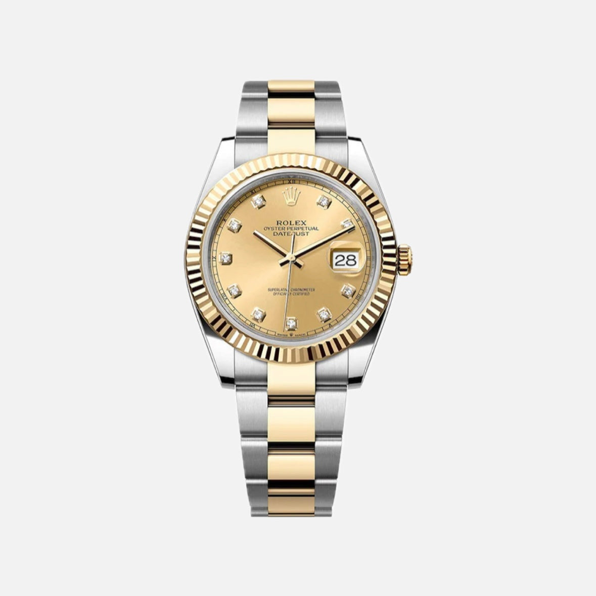 ROLEX DATEJUST 41MM CHAMPAGNE DIAMOND
