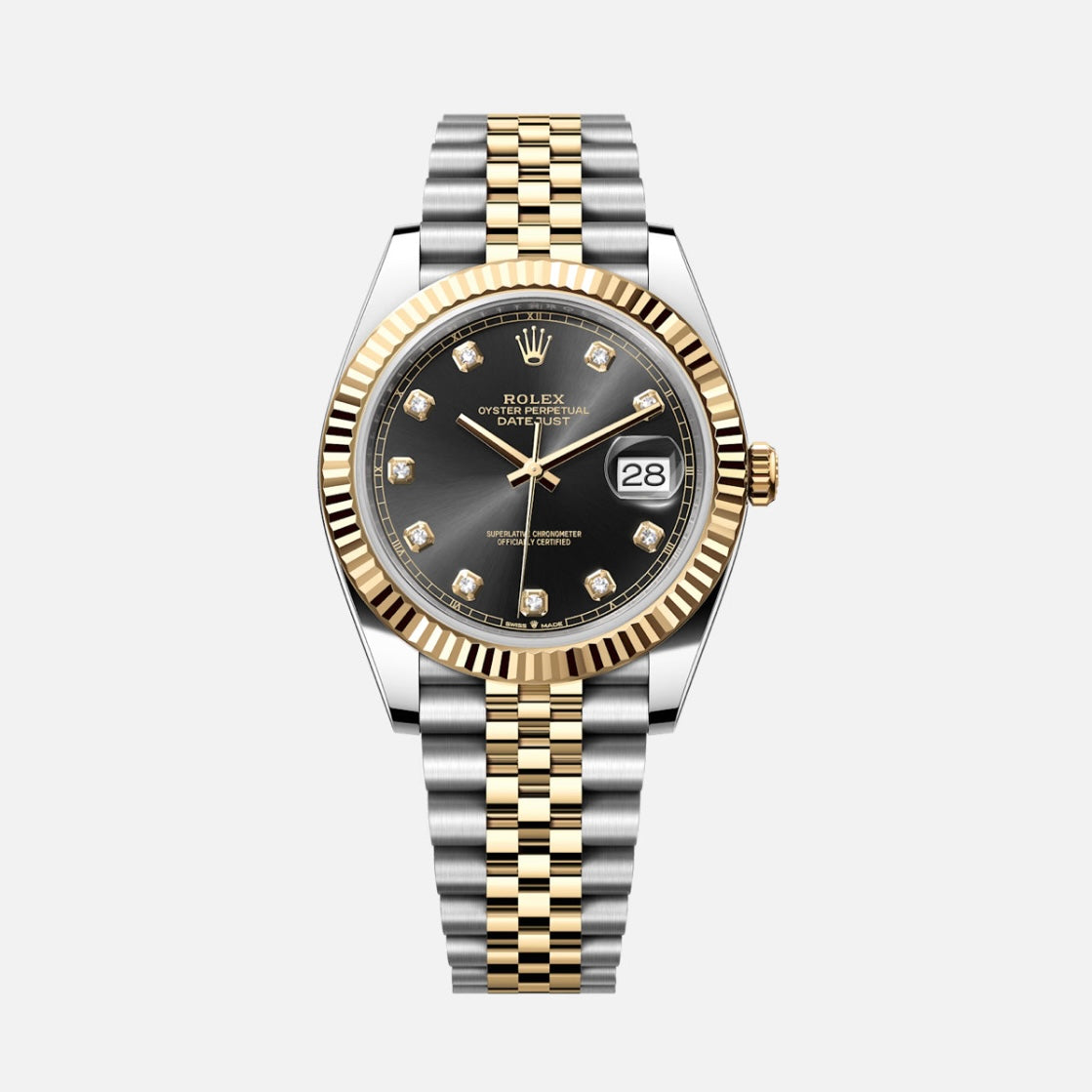 ROLEX DATEJUST 41MM BLACK DIAMOND DIAL