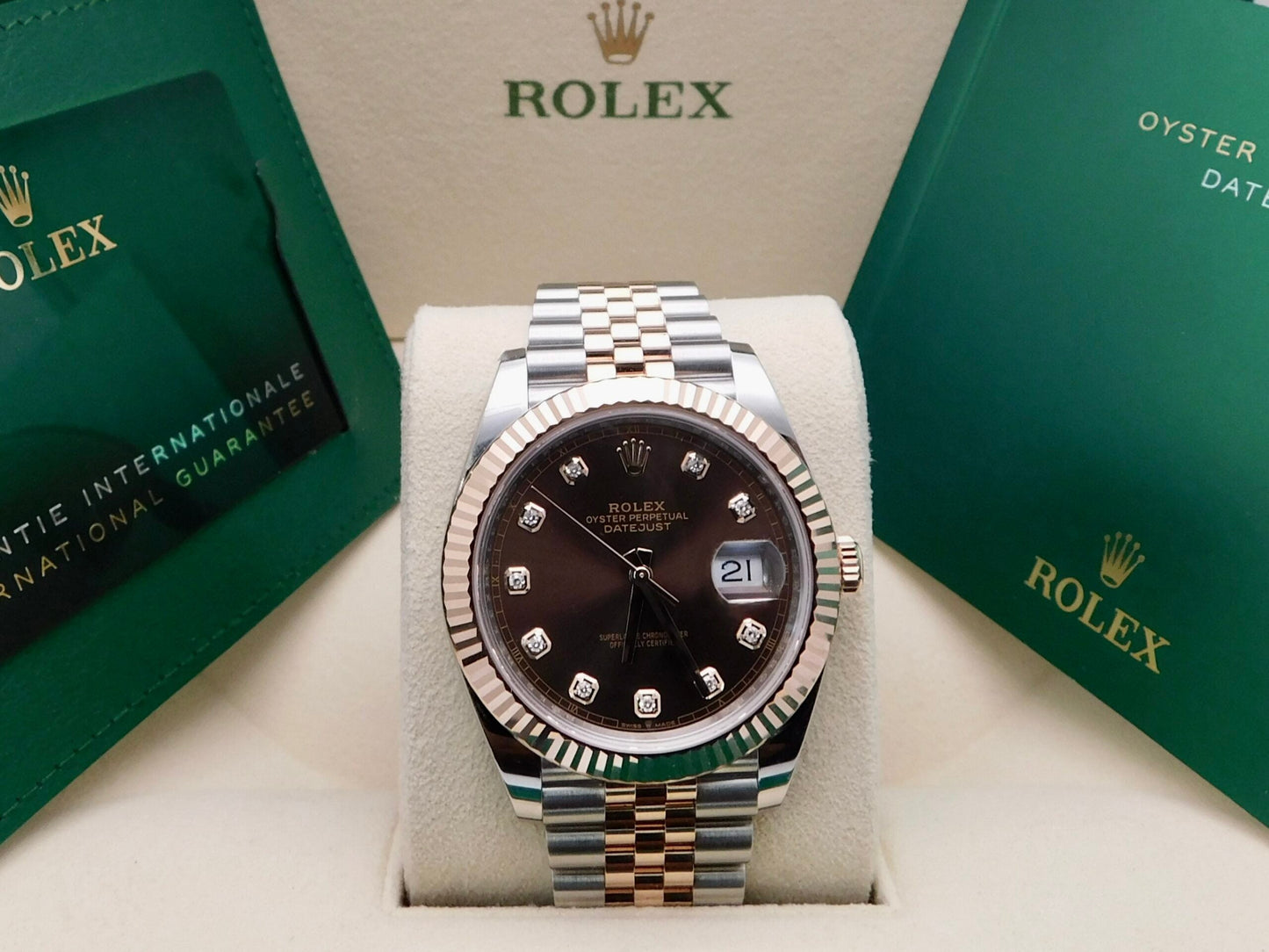 ROLEX DATEJUST 41MM CHOCOLATE