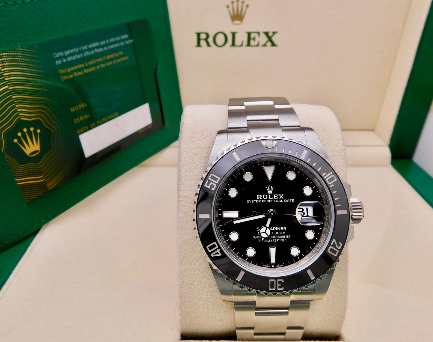 ROLEX SUBMARINER DATE 41MM BLACK INDEX 2024