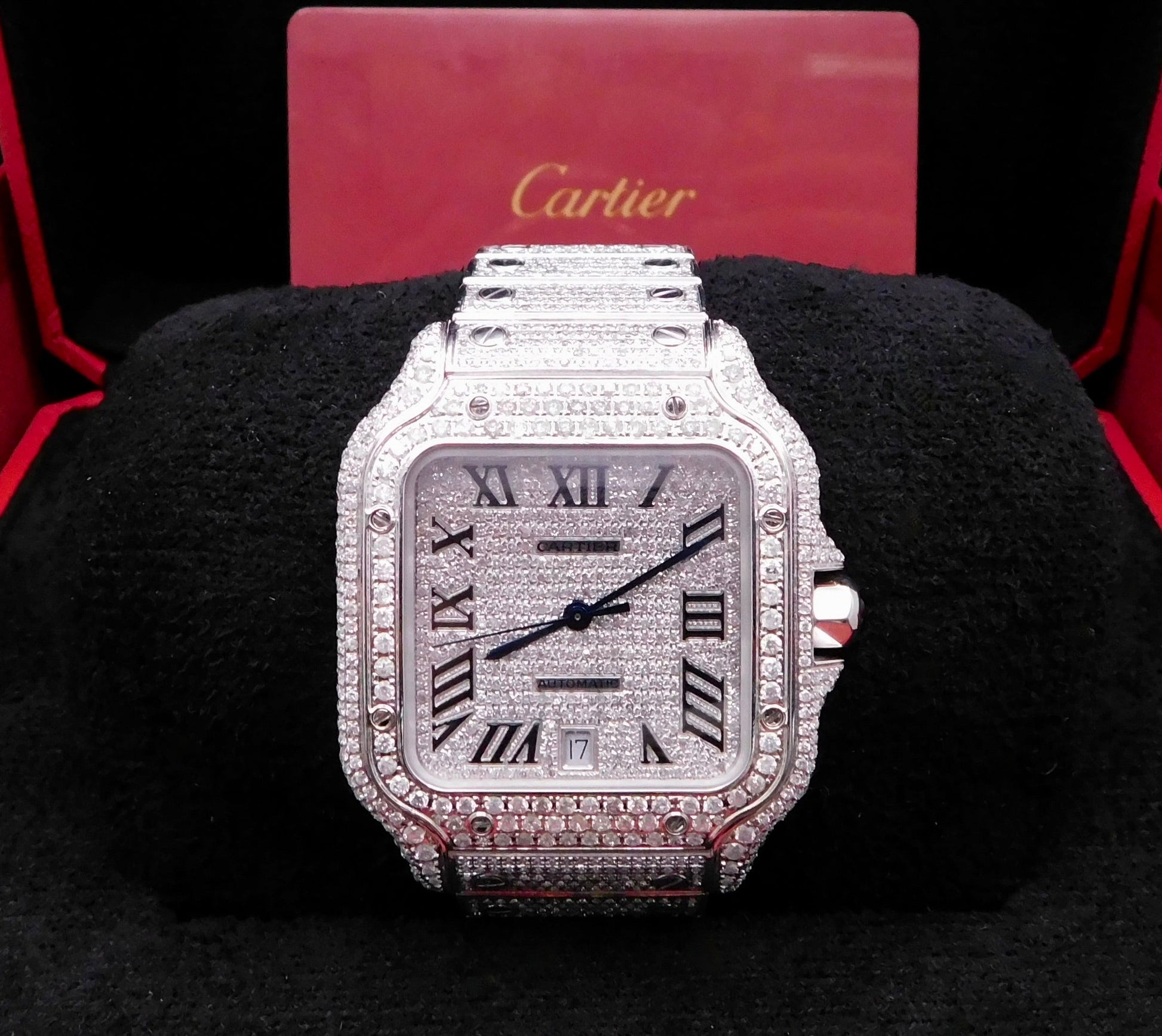 CARTIER SANTOS ICED OUT 40MM