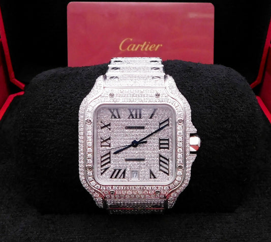 CARTIER SANTOS ICED OUT 40MM