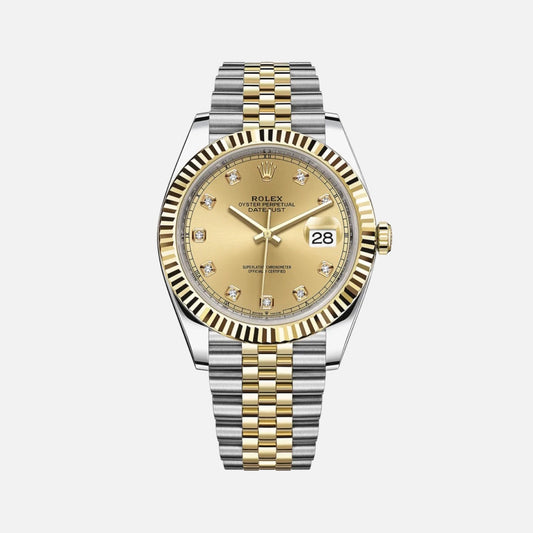 ROLEX DATEJUST 41MM CHAMPAGNE DIAMOND