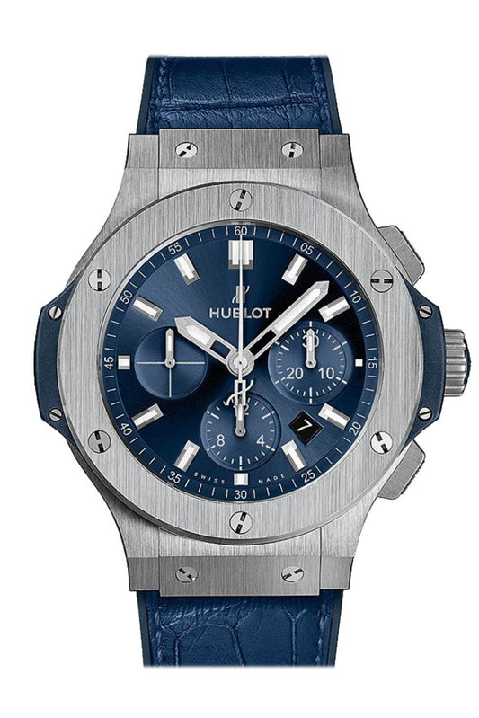 Hublot Big Bang Black Dial Diamond Blue Ladies 38mm Watch 361.SX.7170.LR.1204 JD