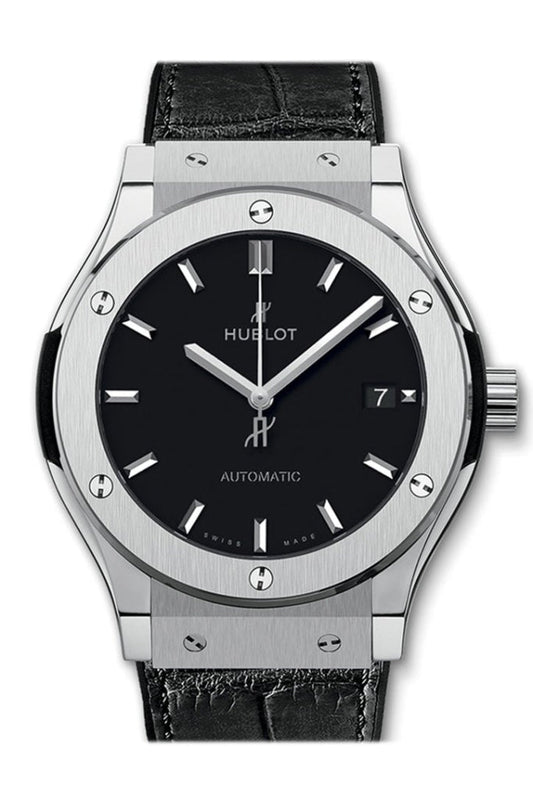 Hublot Classic Fusion Automatic Black Dial Titanium Men's Watch 542.NX.1171.LR