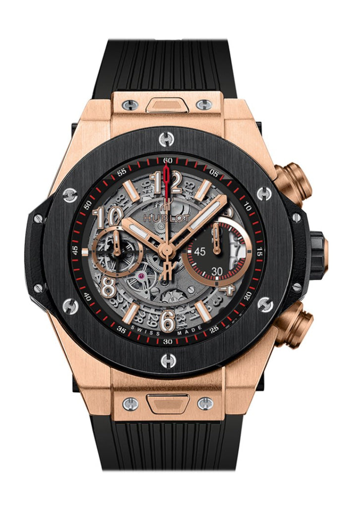 Hublot Big Bang Unico King Gold Ceramic Skeletal Dial Men's Watch 411.OM.1180.RX