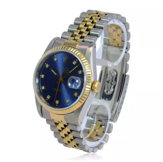 ROLEX DATEJUST 36MM BLUE DIAMOND