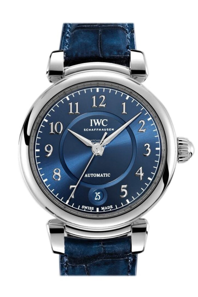 IWC Da Vinci Blue Dial Automatic 36mm Men's Leather Watch IW458312