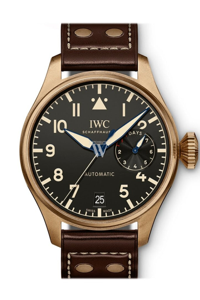 IWC Big Pilot's Heritage Black Dial Brown Leather Men's Watch IW501005