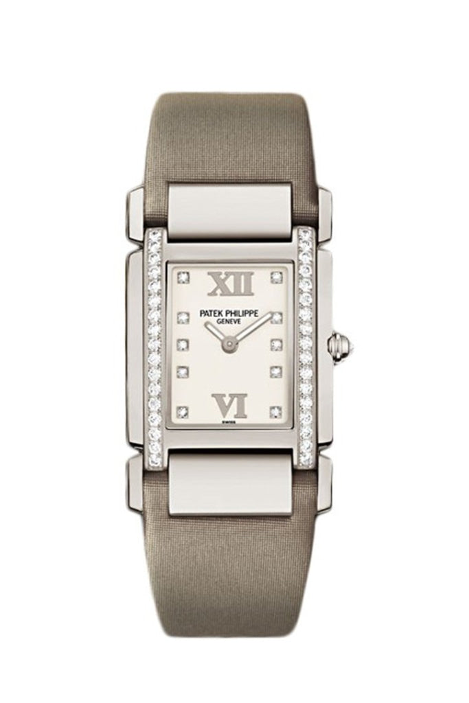 PATEK PHILIPPE Twenty 4 Diamond White Dial White Gold Ladies Watch 4920G-010