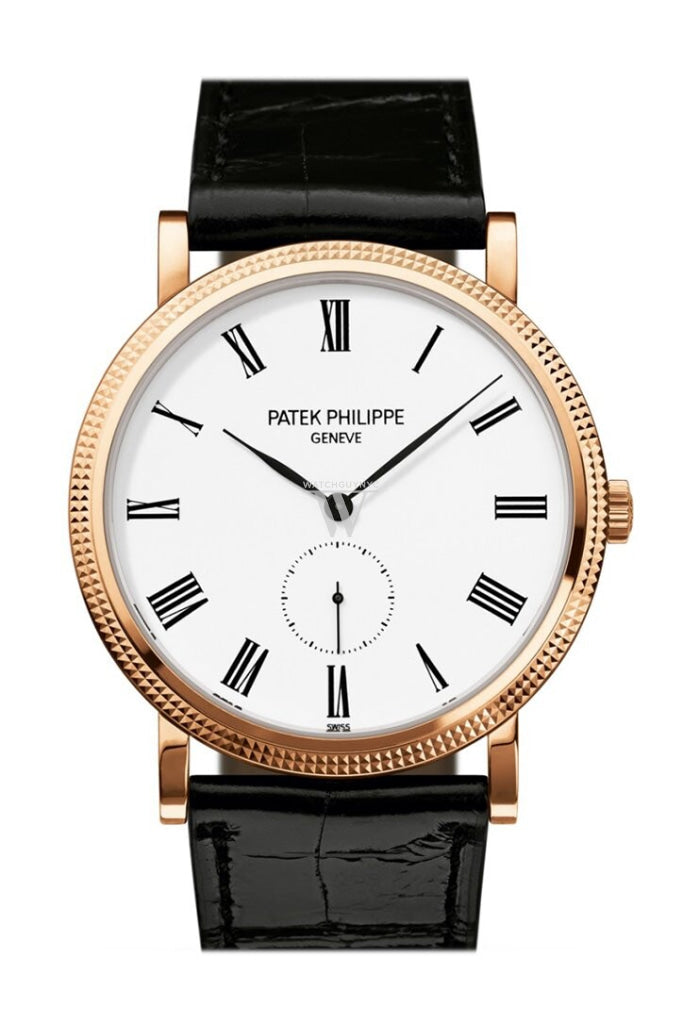 PATEK PHILIPPE Calatrava White Dial 18kt Rose Gold Men's Watch 5119R-001