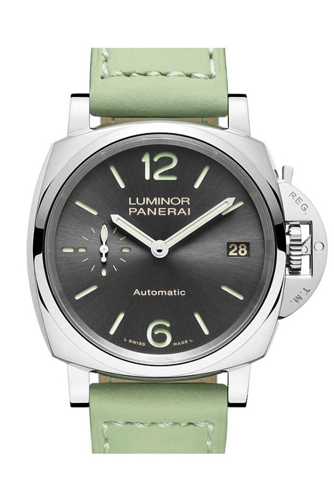 Panerai Panerai PANERAI Luminor Automatic Grey Dial Men's Watch PAM00755 New York luxury watch by Global Sky Diamonds, Diamond District NYC, mazalito
