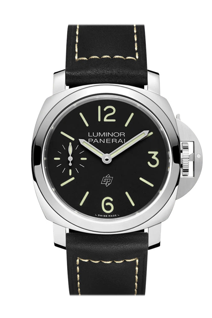 Panerai Panerai Panerai Luminor Logo Hand Wind Black Dial Men's Watch PAM01084 luxury watch by Global Sky Diamonds, Diamond District NYC, mazalito