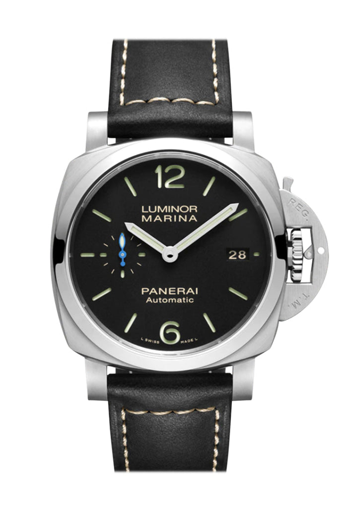Panerai Panerai Panerai Luminor Marina 42mm Black Dial Watch PAM02392 luxury watch by Global Sky Diamonds, Diamond District NYC, mazalito