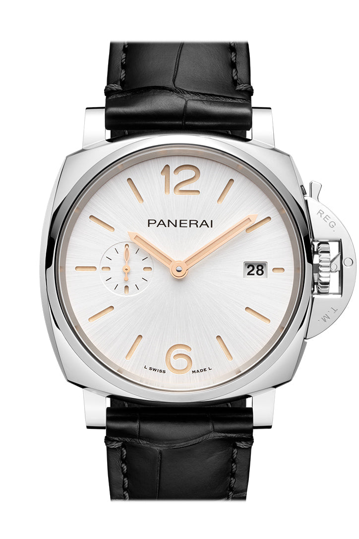 Panerai Panerai Panerai Luminor Due 42 White Dial Watch PAM01388 luxury watch by Global Sky Diamonds, Diamond District NYC, mazalito
