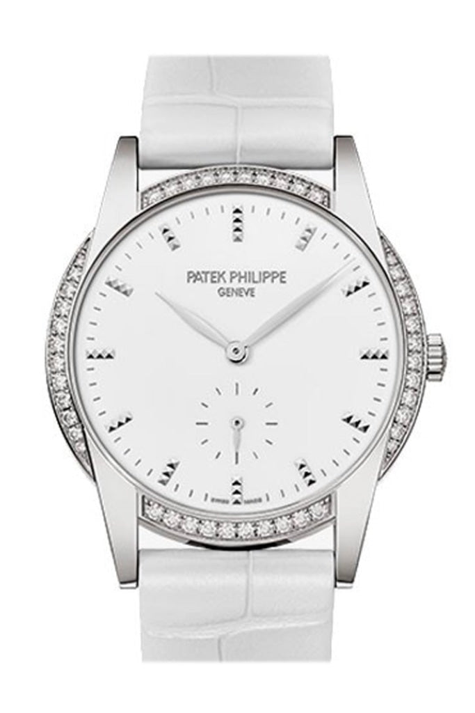 Patek Philippe Calatrava Gold Ladies Whte Dial Watch 7122/200G-001
