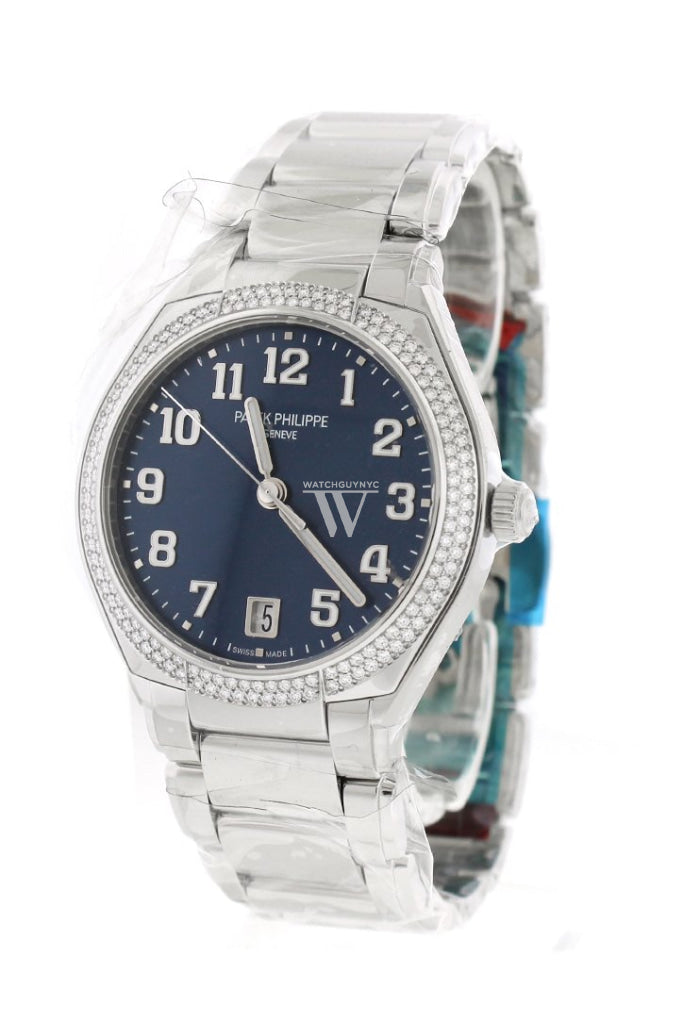PATEK PHILIPPE Twenty 4 Blue Sunburst Dial Automatic Ladies Diamond Watch 7300/1200A-001