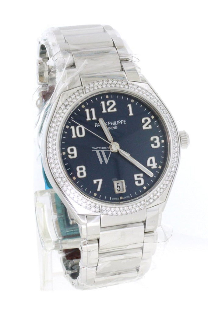 PATEK PHILIPPE Twenty 4 Blue Sunburst Dial Automatic Ladies Diamond Watch 7300/1200A-001
