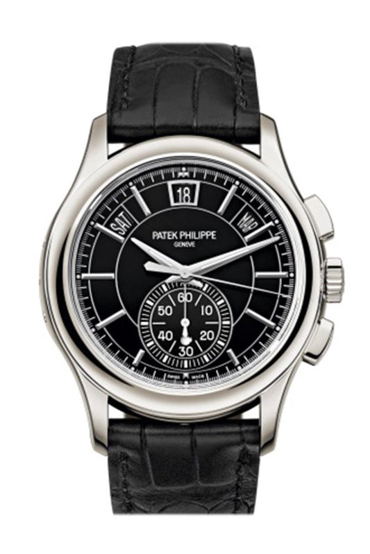 Patek Philippe Complications Black Dial Annual Calendar Platinum Men's Watch 5905P-010 5905P