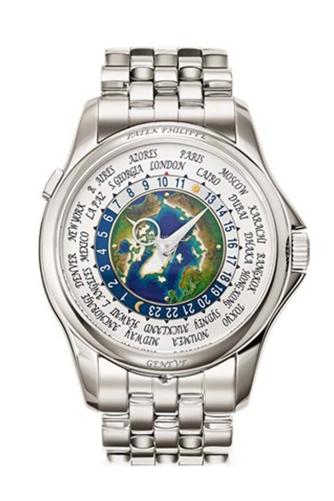 Patek Philippe Complications World Time Automatic Blue Dial Men's Platinum Watch 5131/1P-001