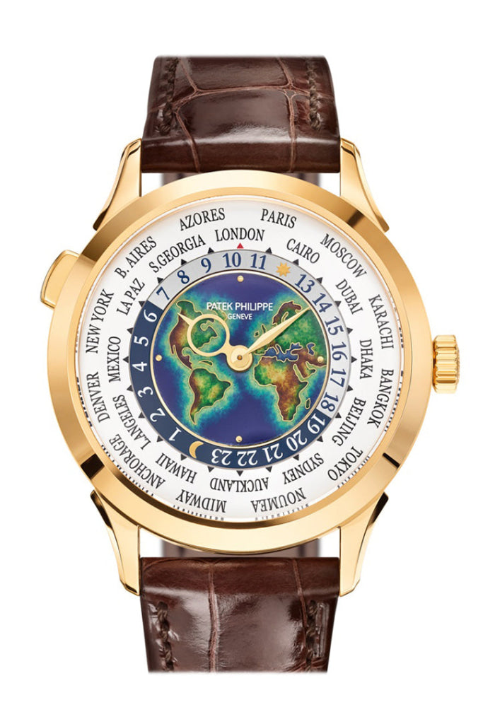 Patek Philippe 40mm Complications World Timer GMT White Dial Watch 5231J-001