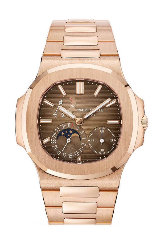 2025 Patek Philippe Nautilus Moon Phase Rose Gold Watch 5712/1R-001