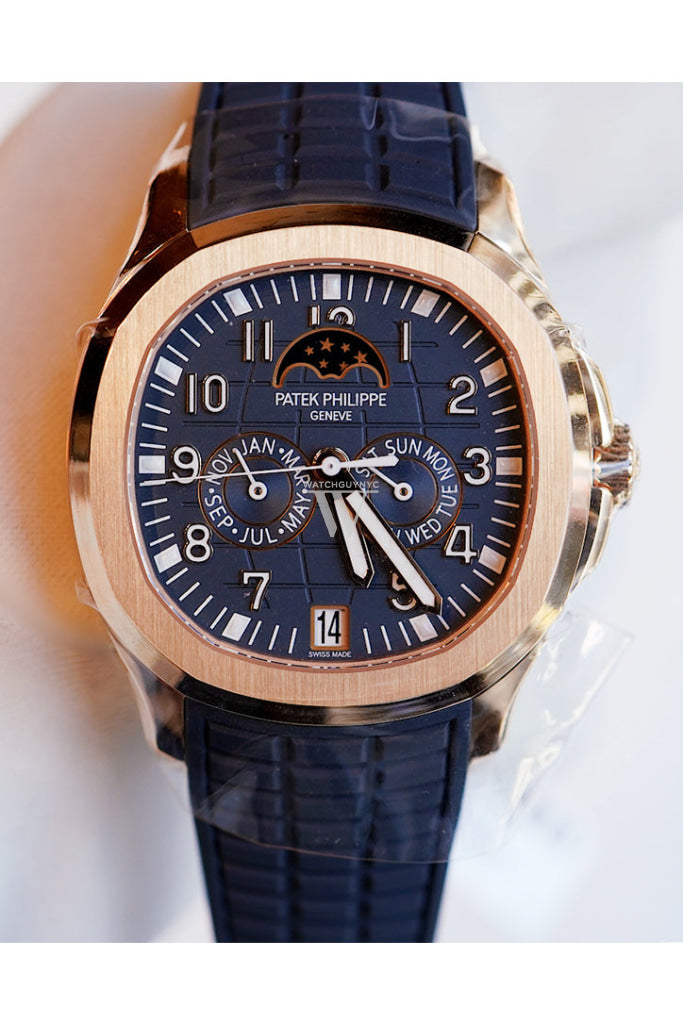 Patek Philippe Aquanaut Luce Annual Calendar Blue Dial Watch 5261R 5261R-001