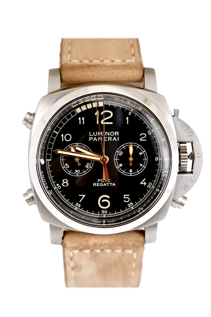 Panerai Panerai Pre-owned Panerai Luminor 1950 PCYC Regatta 47mm Black Dial Titanium P luxury watch by Global Sky Diamonds, Diamond District NYC, mazalito
