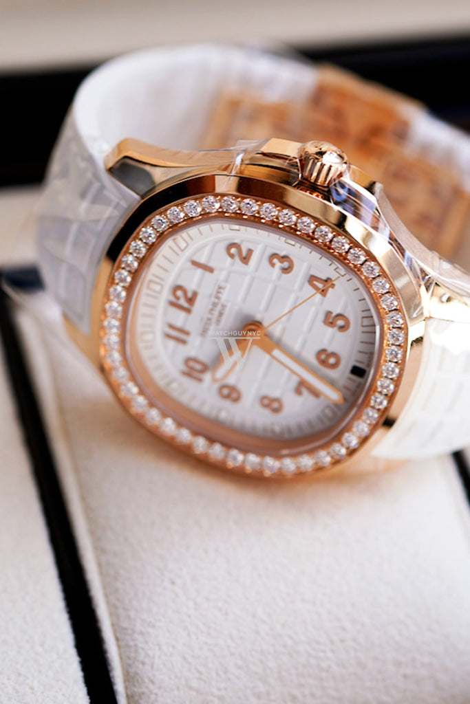 Patek Philippe Aquanaut Luce Automatic Rose Gold White Dial Watch 5269/200R-001 5269/200R